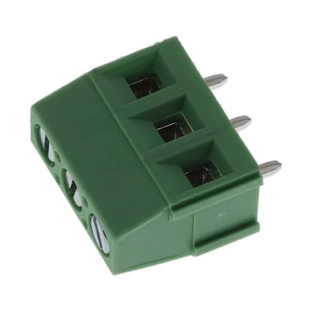 Fci Fixed Terminal Blocks Vi-5.08-3P Green - Zinc Contact With Bright Tin Plated B/M Clamp With Ni VI03215200J0G